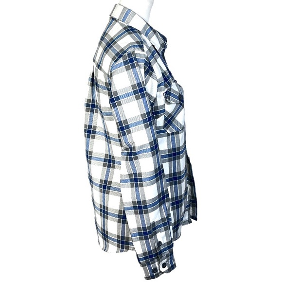 DIXXON Women’s ADAM’S POLISHES RINSER Plaid Flannel Shirt Limited Edition Size S - Picture 2 of 13